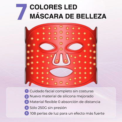 HiGoldSkin® MultiGlo™ Máscara de Terapia de Luz LED - HiGoldSkin